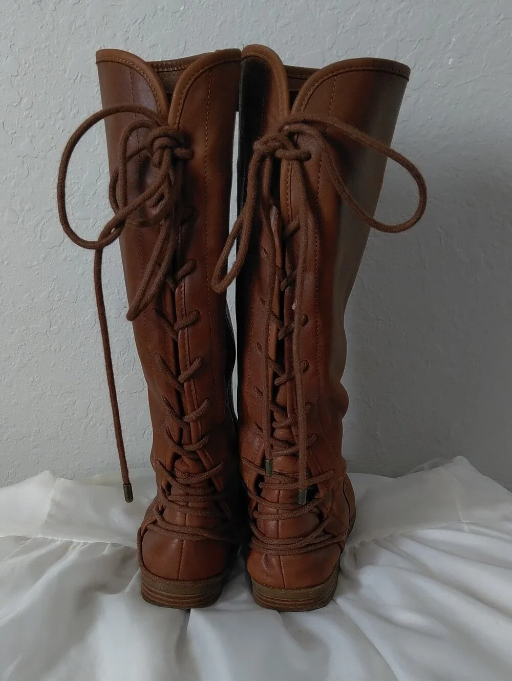 GB Girls Cognac Leather Ankle Boot